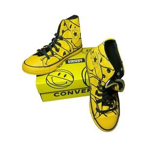 Converse x Chinatown Market Youth US Youth Sz 3 Hi Sneaker 371255C New In Box
